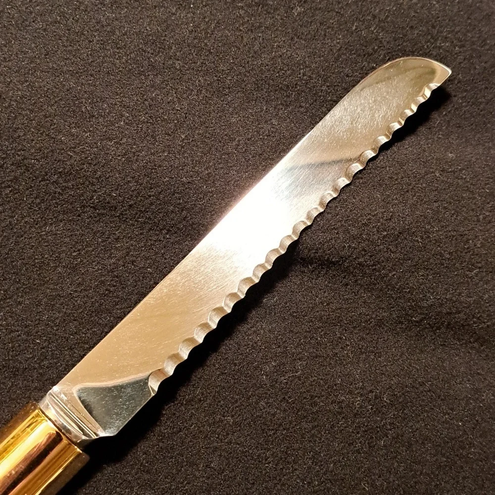 Gucci vintage brass and stainless carving knife - Picture 7 of 14